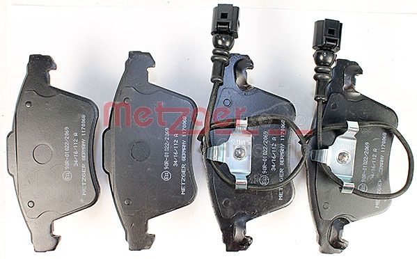 METZGER 1170068 Bremsbelagsatz, Scheibenbremse
